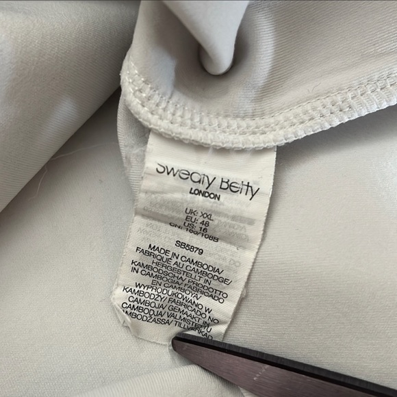 Sweaty Betty Scuba Drawstring Neoprene Gray Sweatshirt - XXL - Picture 9 of 11